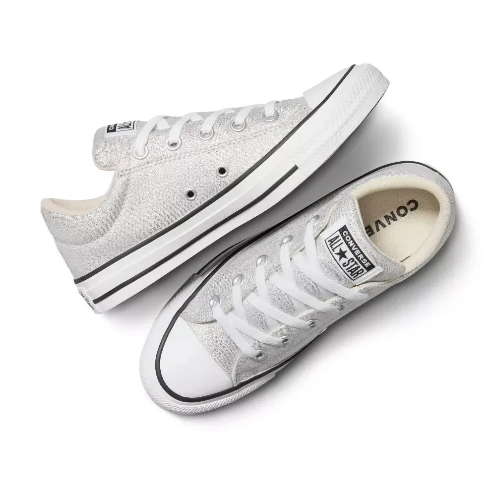 Girls' Sneakers by Converse Street Silver Big Girl‎ 6 (4 Boys) New With Tags